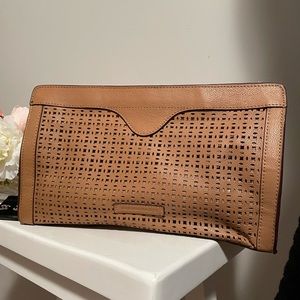 BCBGMAXAZRIA leather clutch